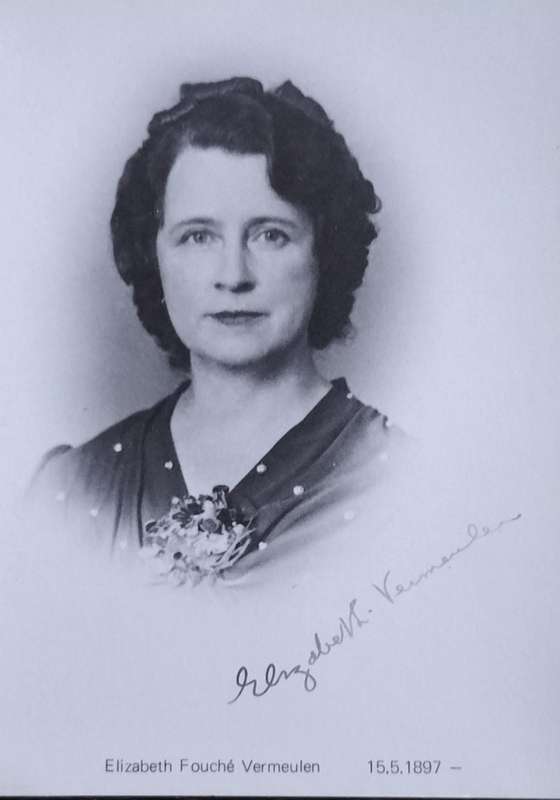Poskaart / Post card - Elizabeth Fouche Vermeulen - uitgereik deur NAL museum
