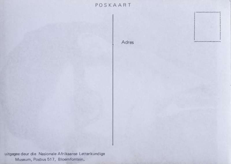 Poskaart / Post card - Pieter Georg du Plessis - uitgereik deur NAL museum