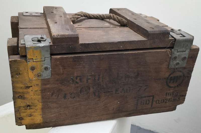 Wooden military Ammo case