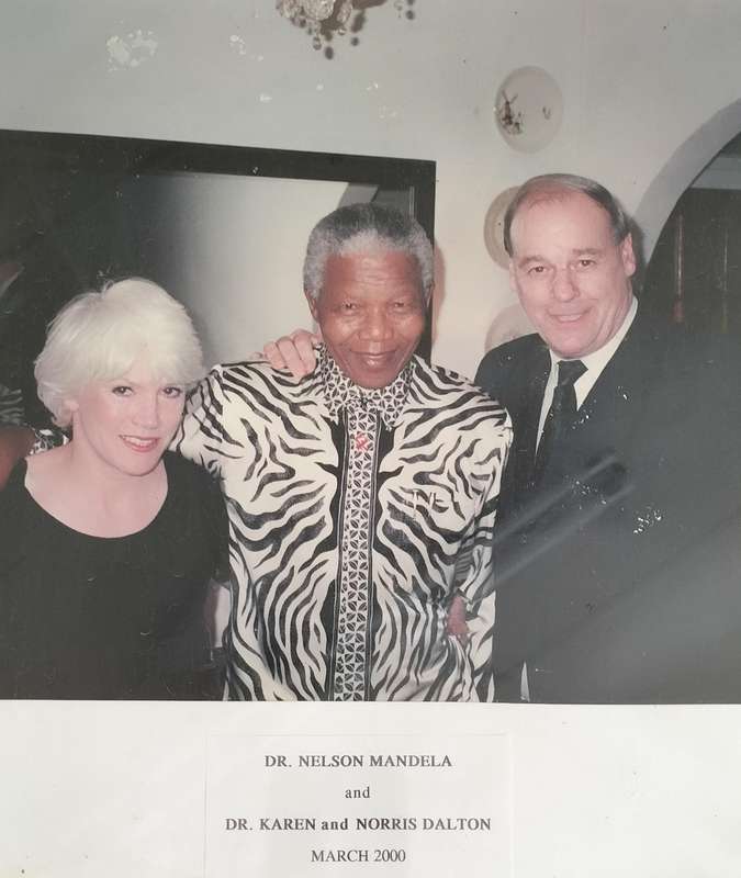 Mandela photograph (with Dalton couple 2000)