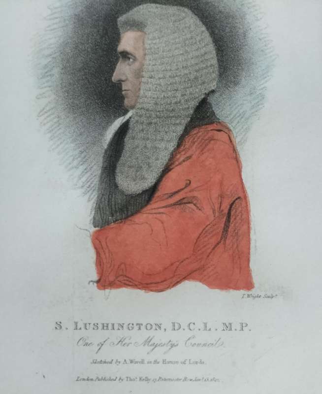 Stephen Lushington (1782 - 1873) - Vintage print of etching