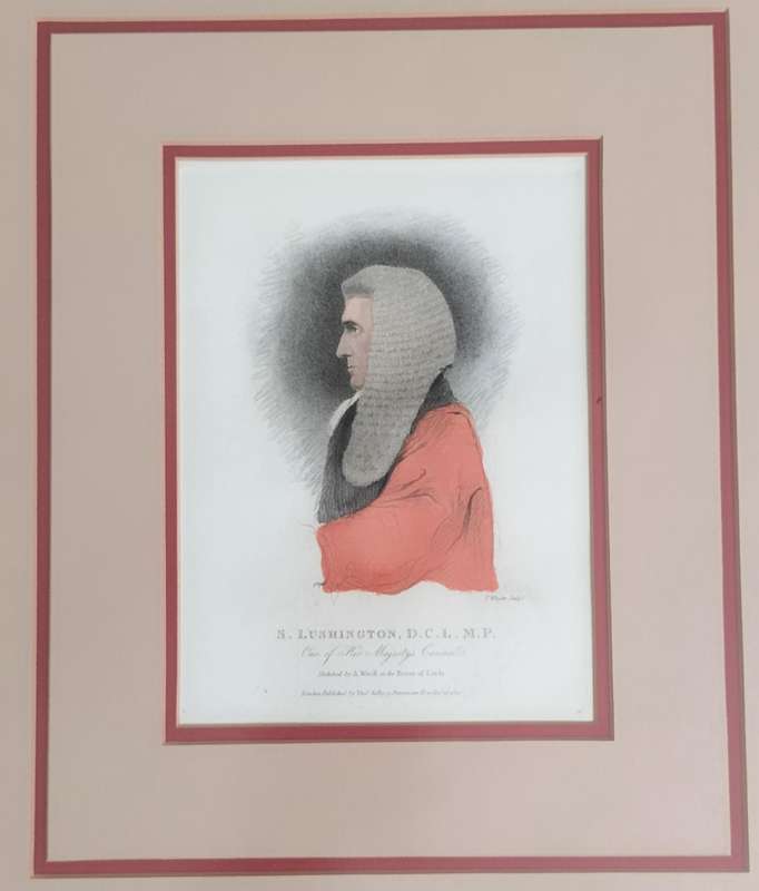 Stephen Lushington (1782 - 1873) - Vintage print of etching