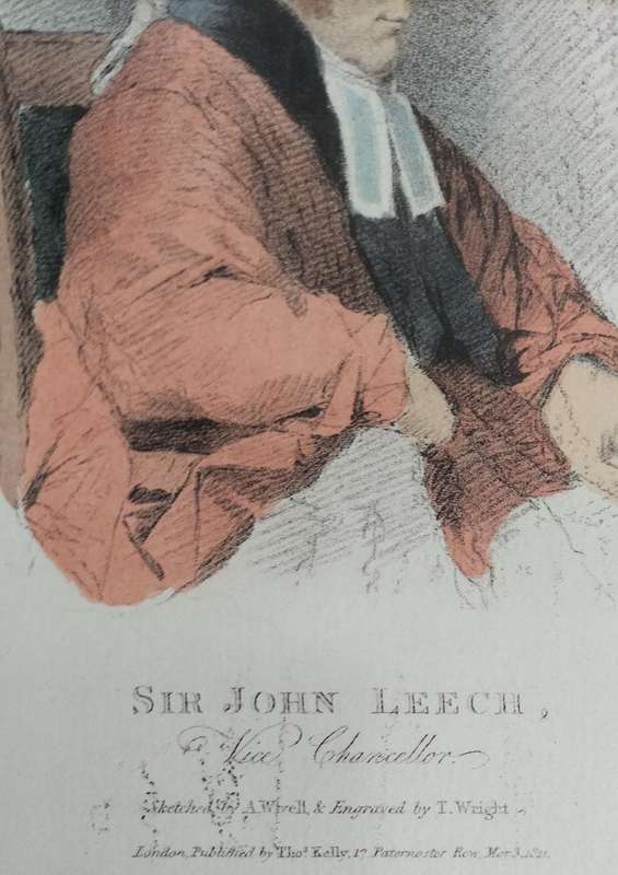Sir John Leech - Vintage print of etching