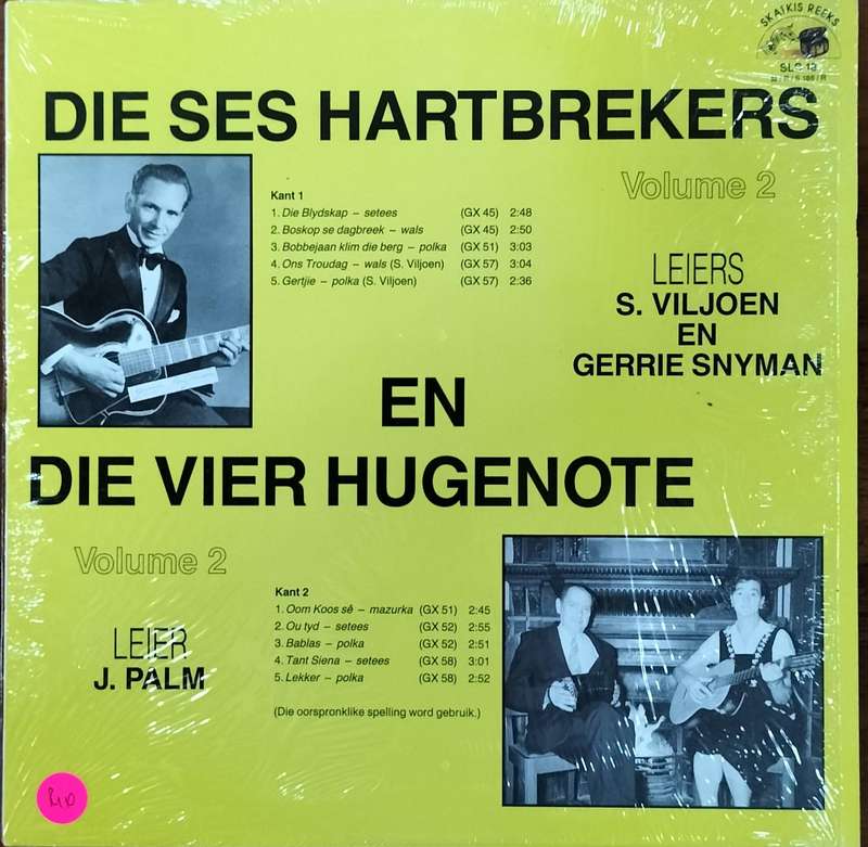 Boere musiek plaat - Vinyl / LP / Record - Die ses hartbrekers en die vier hugenote (Volume 2)