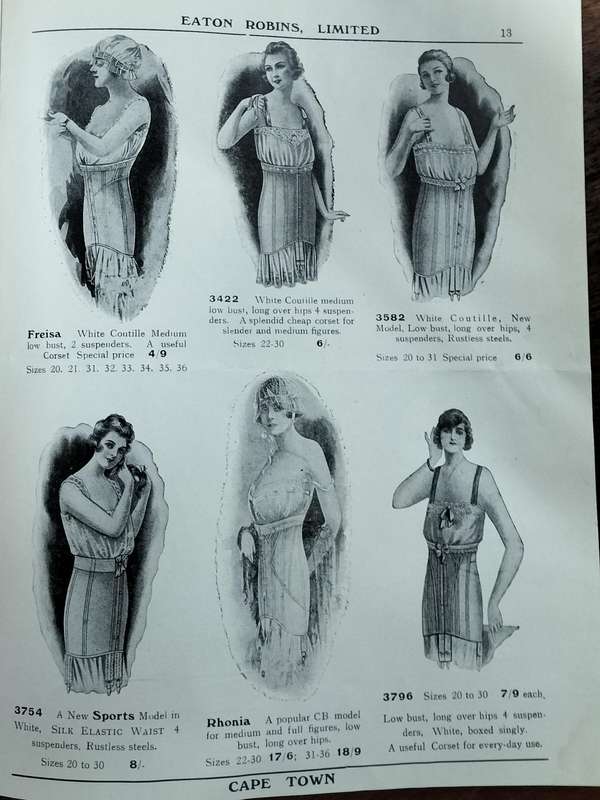 Cape Town History - Eaton Robins ladies winter catalogue 1925 (16 pages)