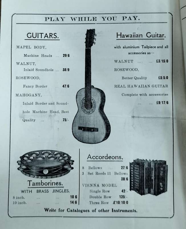 Port Elizabeth History -  Pamensky Bros / WC Adcock Musical Catalogue catalogue circa 1925 (8 pages)