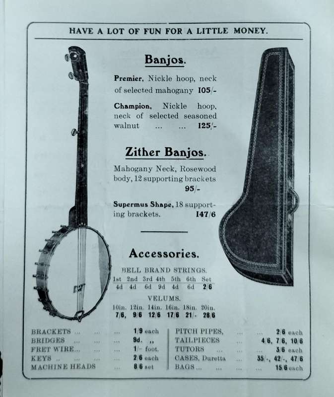 Port Elizabeth History -  Pamensky Bros / WC Adcock Musical Catalogue catalogue circa 1925 (8 pages)
