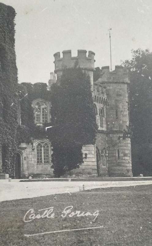 Antique framed photograph of British Castle