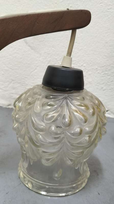 Vintage ceiling lamp unit (3x lampshades)