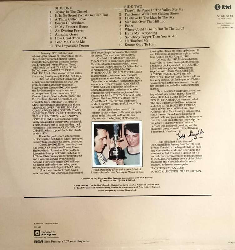 LP / Record / Vinyl - Elvis Presley - Inspirations