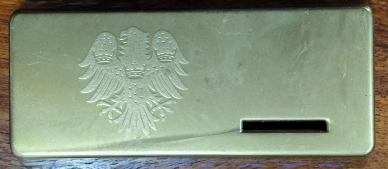 Vintage Barclays savings bank / money box / piggy bank - in form of goldbar