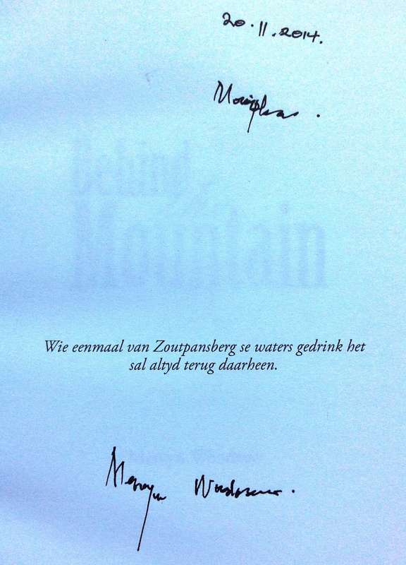 Behind the Mountain - Mervyn Woodrow - signed by Author