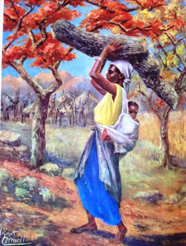 Sunburnt Africa - Kent Cottrell - Hardcover  In Pencil, Paint and Prose by Kent Cottrell