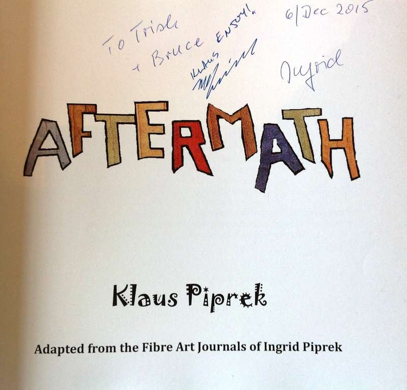 Aftermath - Making Art from War - Klaus Piprek  Book signed by Klaus and Ingrid Piprek