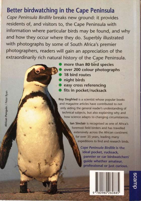 Cape Peninsula Birdlife - Roy Siegfried & Ian Sinclair