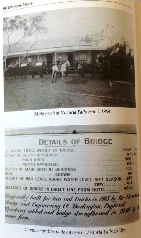 A History of the Victoria Falls Hotel - 90 Glorious Years - John Creewel