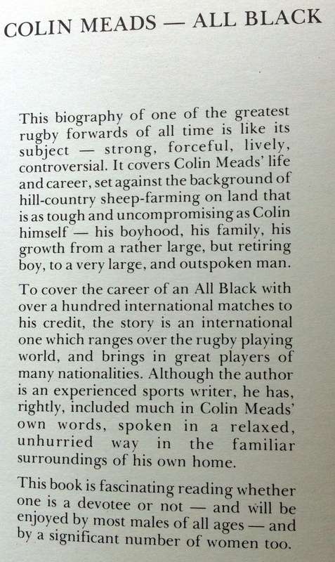 Colin Meads - All Black - Alex Veysey - Hardcover