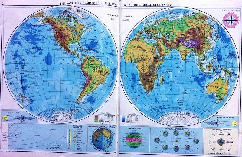 Maskew Millers LARGE PRINT ATLAS for Southern Africa  Edited by Harold Fullard MSc
