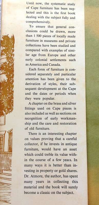Cape Furniture - M G Atmore - Hardcover