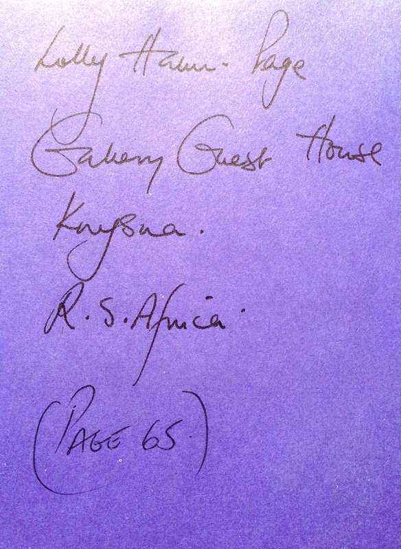 The Collector's Guide to Art and Artists in South Africa - Book inscribed by Lolly Hahn-Page