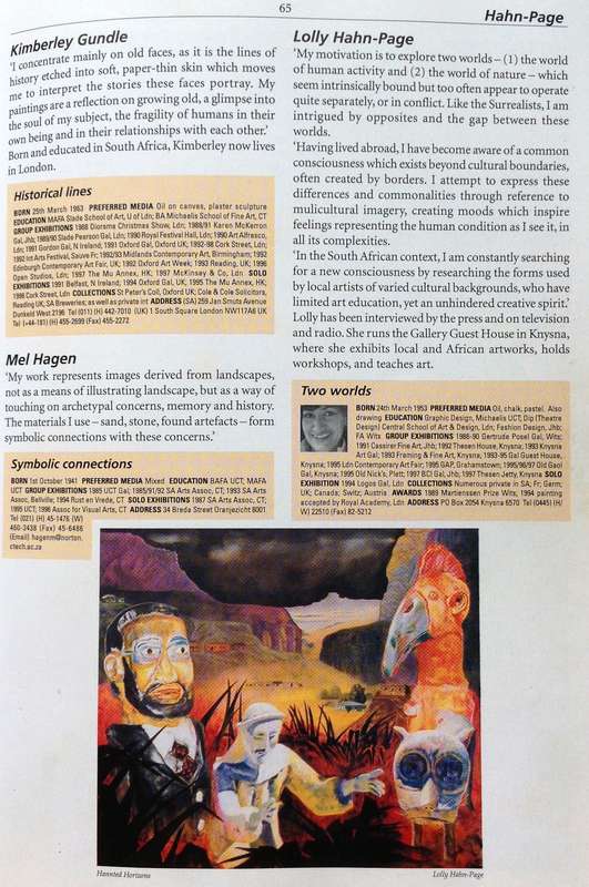 The Collector's Guide to Art and Artists in South Africa - Book inscribed by Lolly Hahn-Page