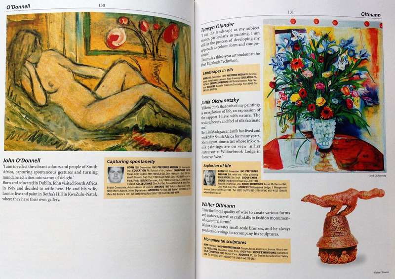 The Collector's Guide to Art and Artists in South Africa - Book inscribed by Lolly Hahn-Page