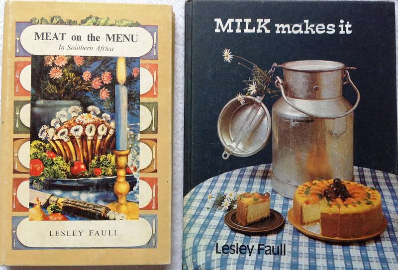 Two books - Meat on the Menu and Milk Makes It - both books by Lesley Faull - Hardcover