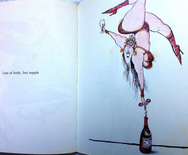 Two books by Ronald Searle - Something in the Cellar... and Winespeak - Hardcovers