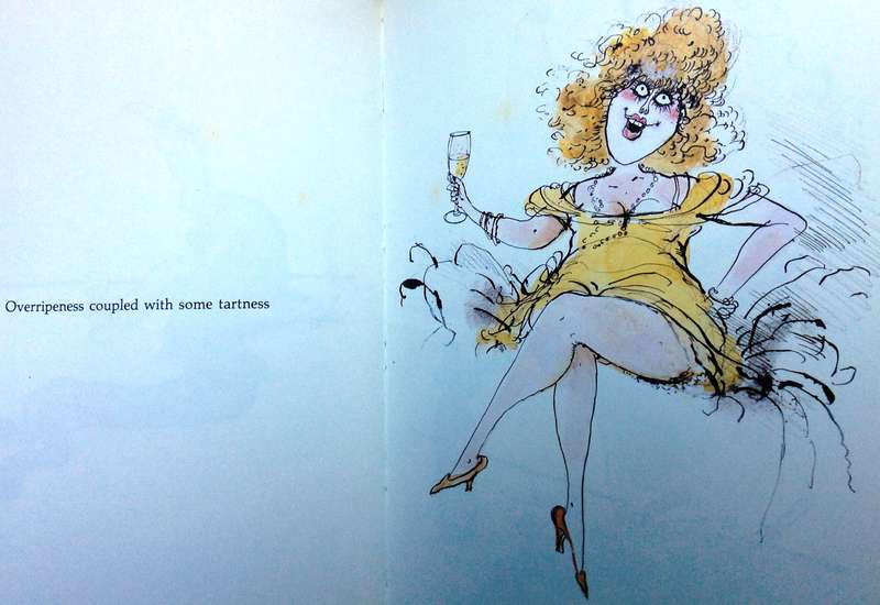 Two books by Ronald Searle - Something in the Cellar... and Winespeak - Hardcovers
