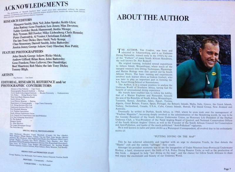 Beneath Southern Seas-SCARCE First Edition 1971-Tim Condon-The original SCARCE First Edition 1971