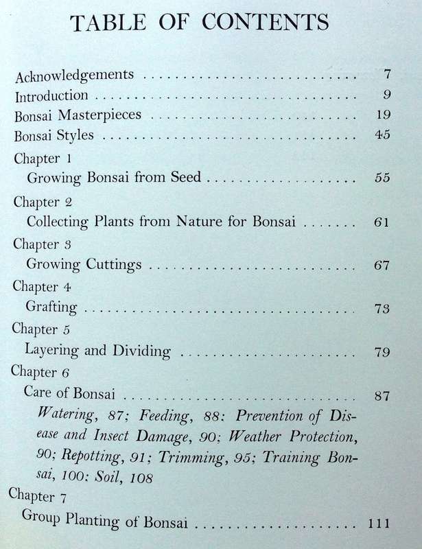The Masters' Book of Bonsai compiled by Directors of The Japan Bonsai Association - Hardcover