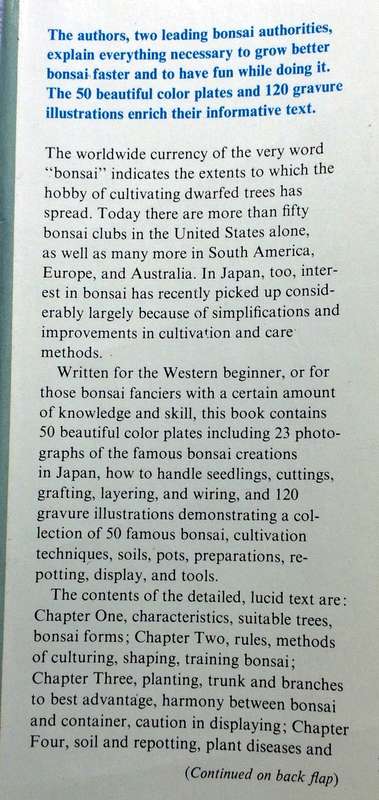Bonsai for Pleasure by Keiji Murata and Takema Takeuchi - Hardcover
