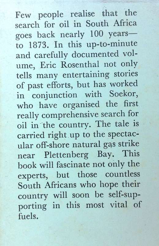 South Africa's Oil Search down the years - Eric Rosenthal - Hardcover