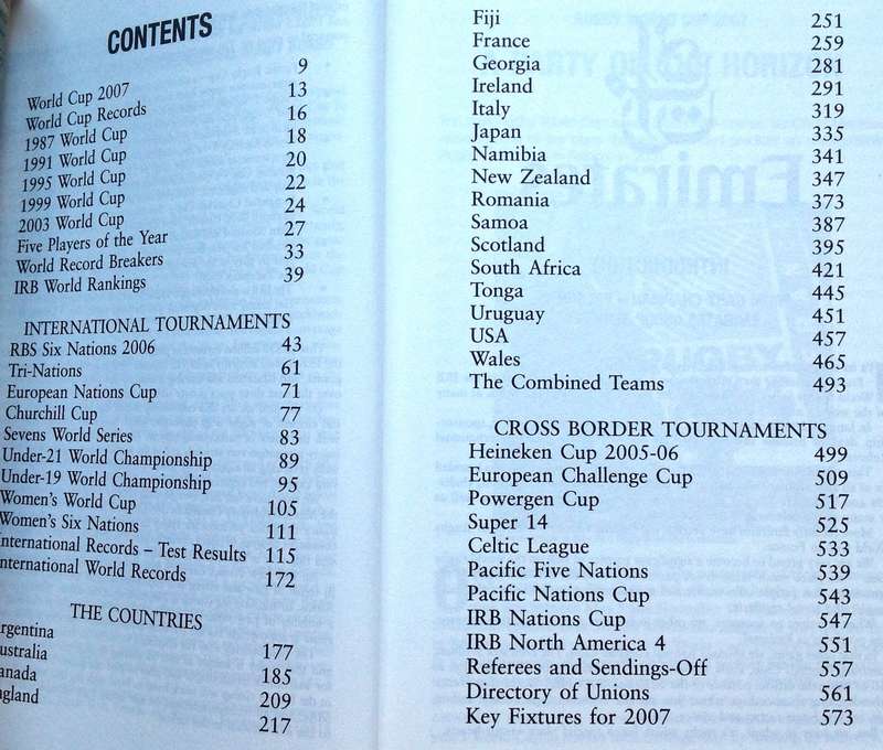IRB World Rugby Yearbook 2007 - edited by Paul Morgan and John Griffiths