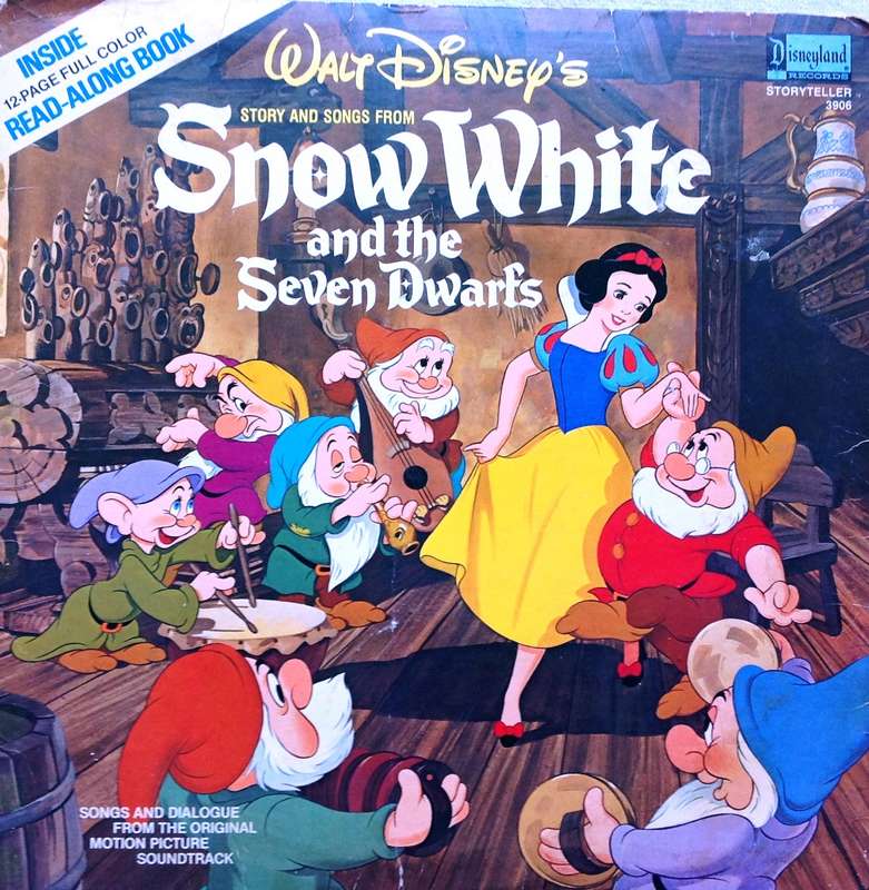 SNOW WHITE and the Seven Dwarfs - Walt Disney - LP Record ST 3906