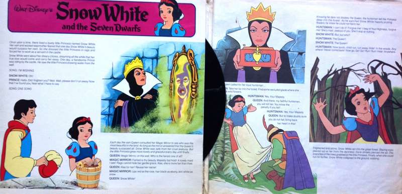 SNOW WHITE and the Seven Dwarfs - Walt Disney - LP Record ST 3906