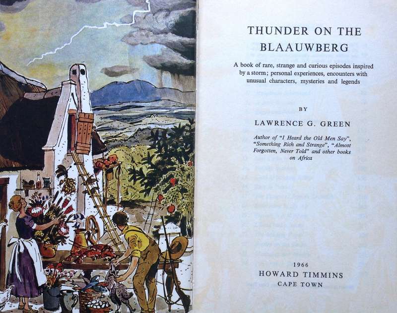 Thunder on the Blaauwberg - First Edition 1966 - Lawrence G Green - Hardcover