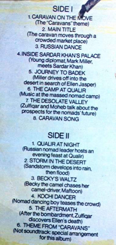 CARAVANS-Original Motion Picture Score-LP Record  Mike Batt with The London Philharmonic Orchestra