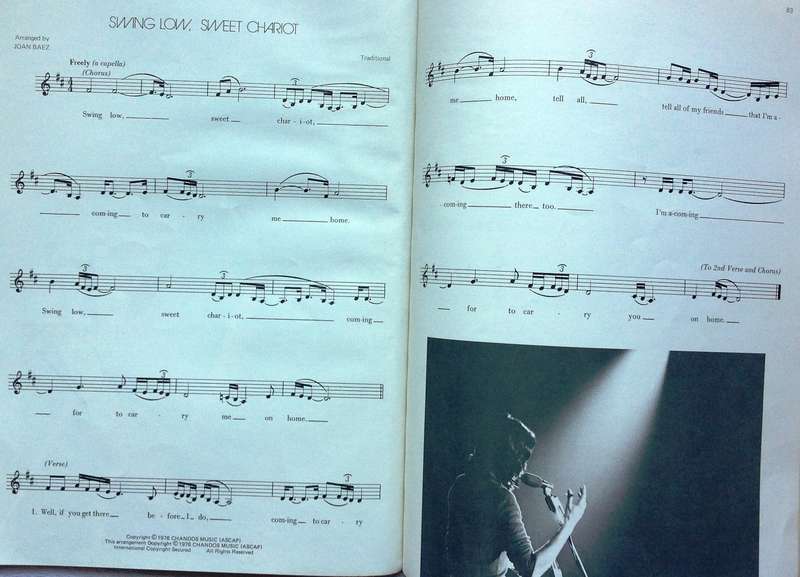 Joan Baez - From Every Stage - song book and sheet music