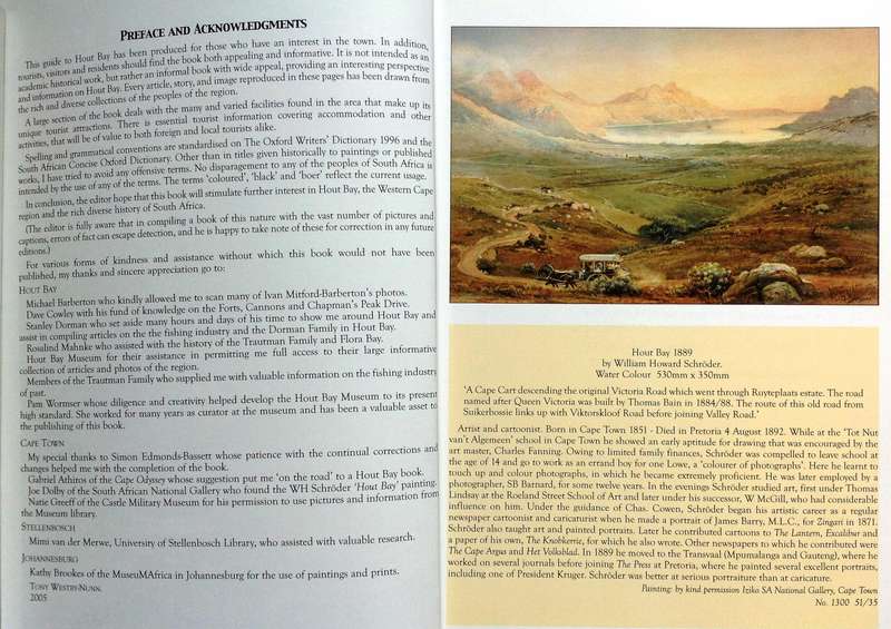 Hout Bay - An illustrated historical profile - Tony Westby-Nunn     Book signed by Author