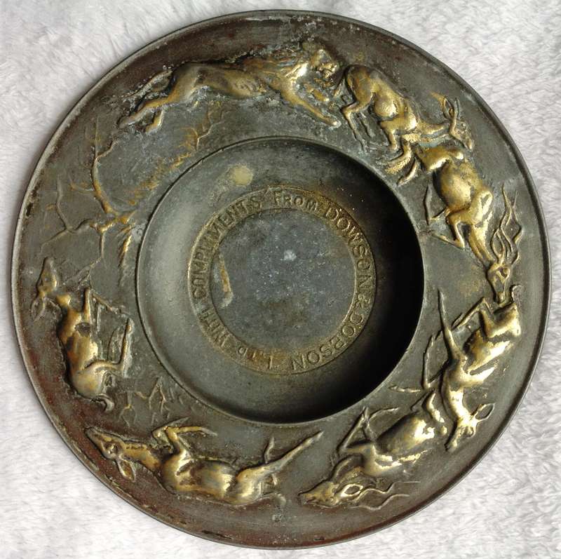 Brass Commemorative Plate Dowson and Dobson