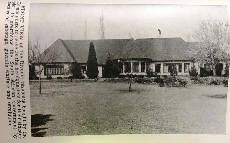 Rivonia - Operation Mayibuye - Honourable H. H. W. De Villiers