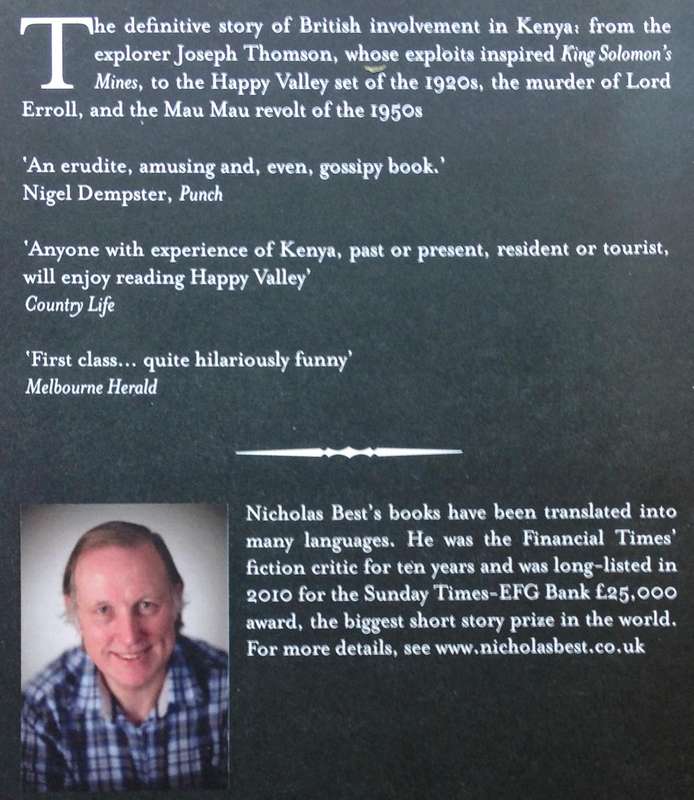 Happy Valley - The Story of the English in Kenya - Nicholas Best