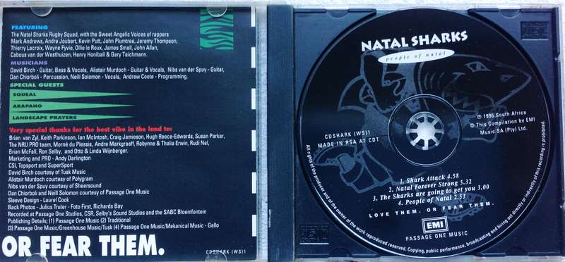 CD - Natal Sharks - People of Natal - Love Them. Or Fear Them