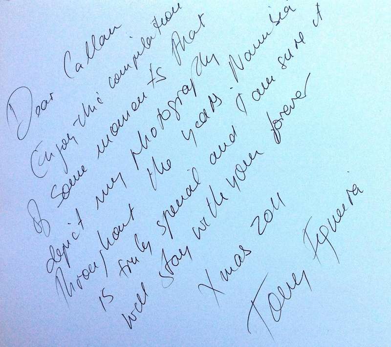 Tony Figueira - The colour of black & white        Book signed by Author