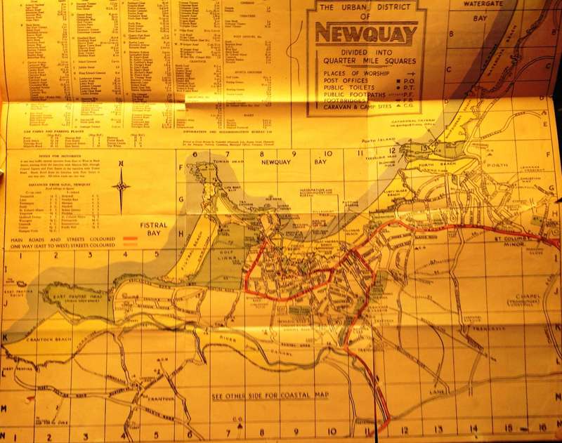 Vanishing Cornwall - Daphne du Maurier - Hardcover plus two extra maps found in book