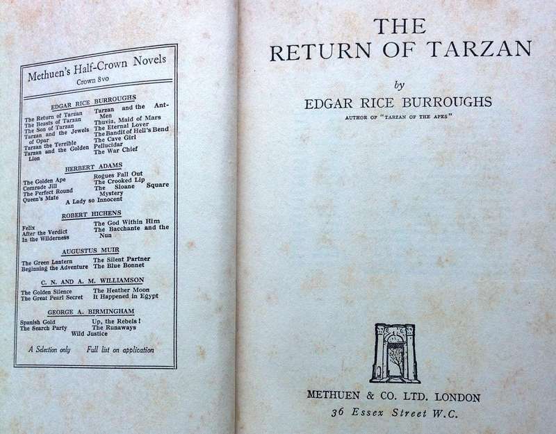 The Return of Tarzan - Edgar Rice Burroughs - Hardcover