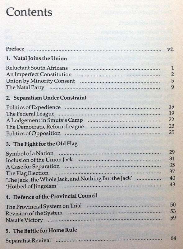 Natalians First - Separatism in South Africa 1909 - 1961 - P S Thompson - Hardcover