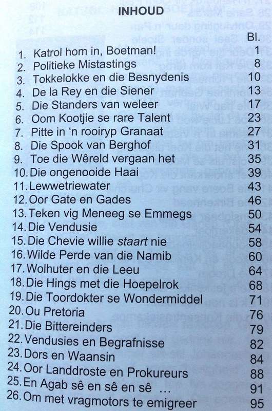 Gister se stories......vir vandag (ware verhale) - Japie Coetzee