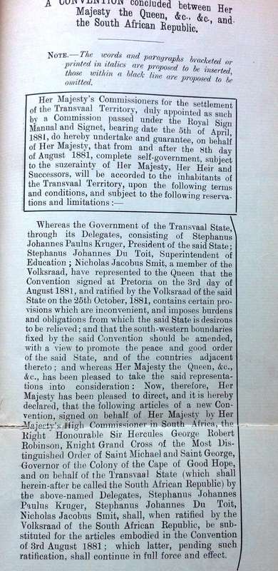 Suzerainty and the South African Republic - M J Farrelly LLD